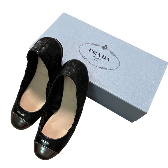 Prada - Brand New Calzature Donna Black Flats - Picture 2 of 3